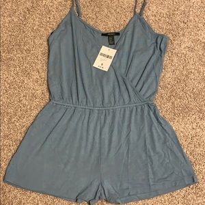 Dusty blue romper